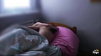 Step-sister with step-brother in a morning sex
