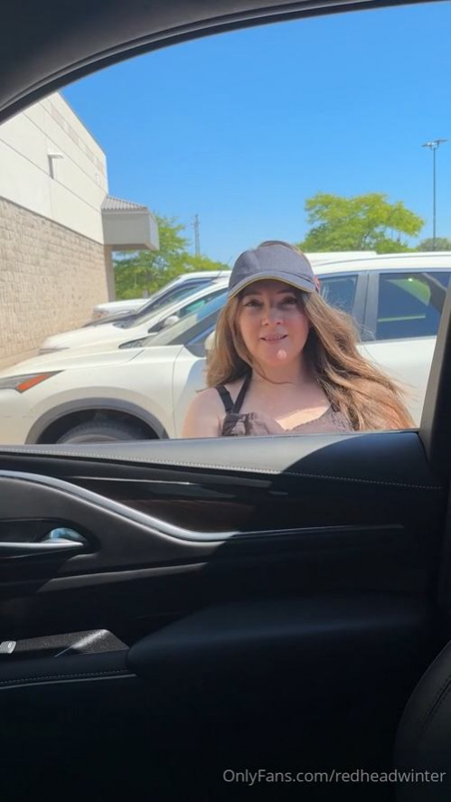 OnlyFans – Red Head Winter – McDonalds Barista Fucks In The Car